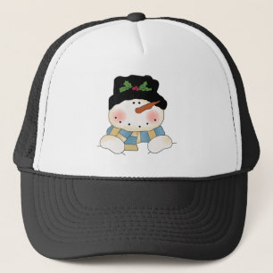 Smiling  Snowman Tshirts and Gifts Trucker Hat