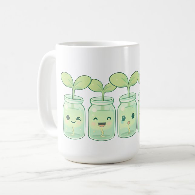 Smiling Sprout Family Coffee Mug (Front Left)