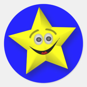 Smiling Star Teacher's Award Stickers