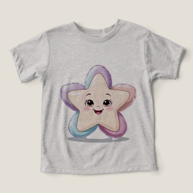 Smiling star toddler tshirt (Design Front)