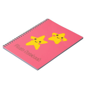Smiling Stars Spiral Photo Notebook