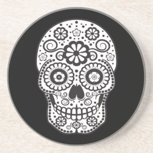Smiling Sugar Skull Coaster