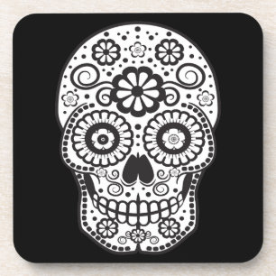 Smiling Sugar Skull Coaster
