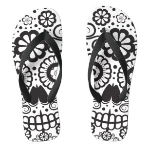 Smiling Sugar Skull Jandals