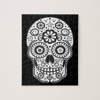 Smiling Sugar Skull Jigsaw Puzzle