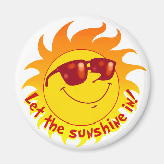 Smiling Summer Sun Magnet