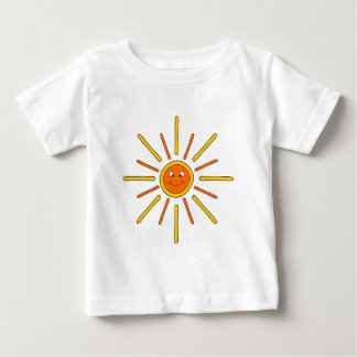 Smiling Summer Sun. Yellow and Orange. Baby T-Shirt