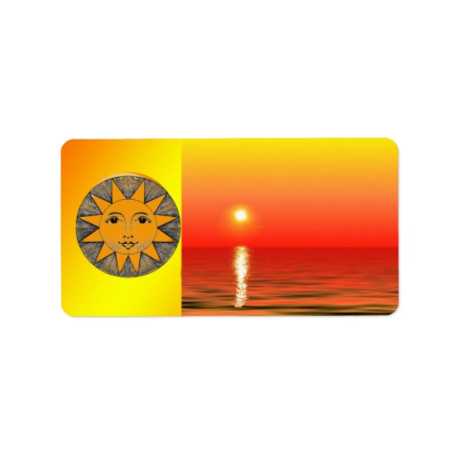 Smiling Sun Address Label (Front)