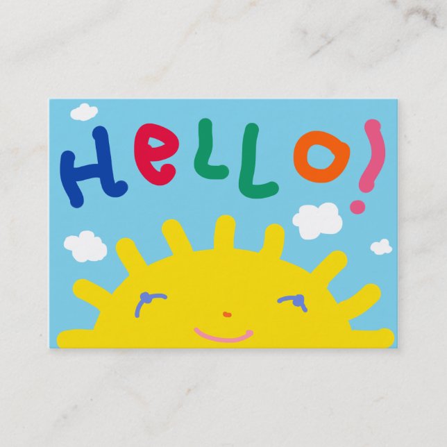 Smiling Sun business card (Front)