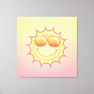 Smiling Sun Canvas Print