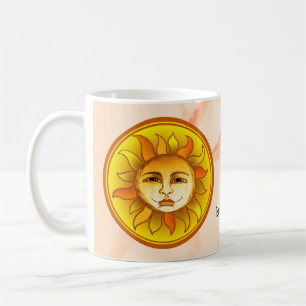 Smiling Sun Circle Coffee Mug