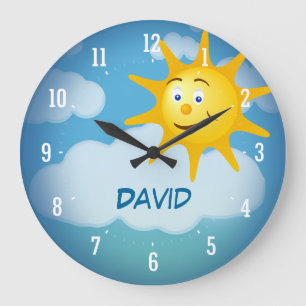 Smiling Sun   Decorative Clock