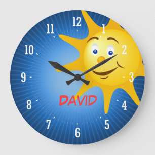 Smiling Sun   Decorative Clock