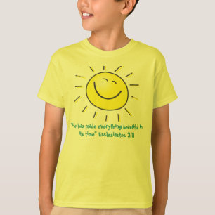 Smiling sun design with Ecclesiastes bible verse T-Shirt