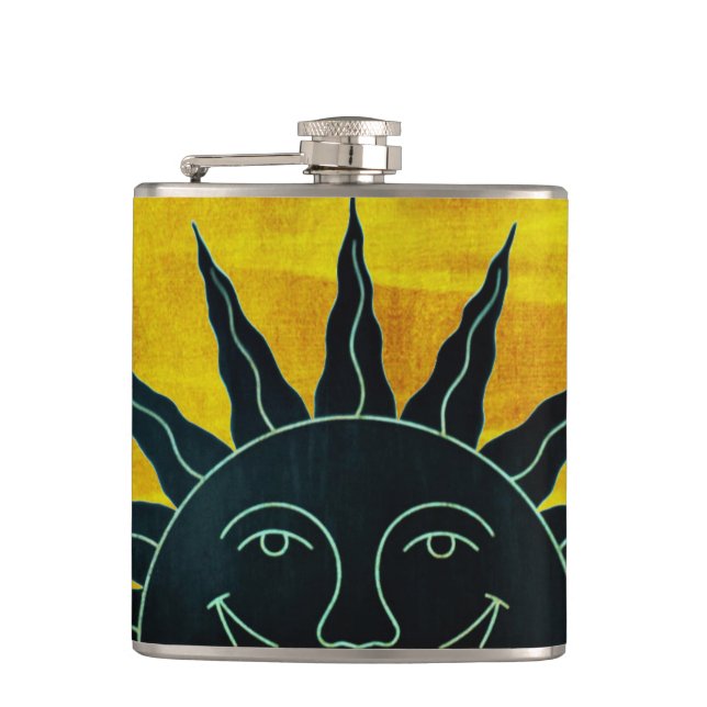 Smiling Sun Flask (Front)