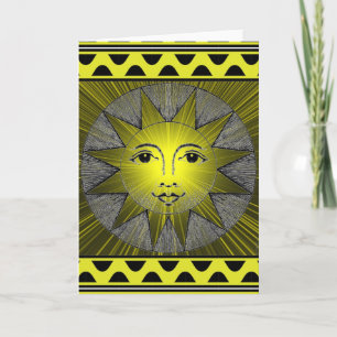 Smiling Sun Greeting Card