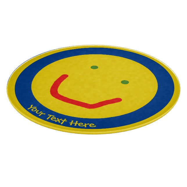 Smiling Sun Happy Face Cutting Board (Corner)