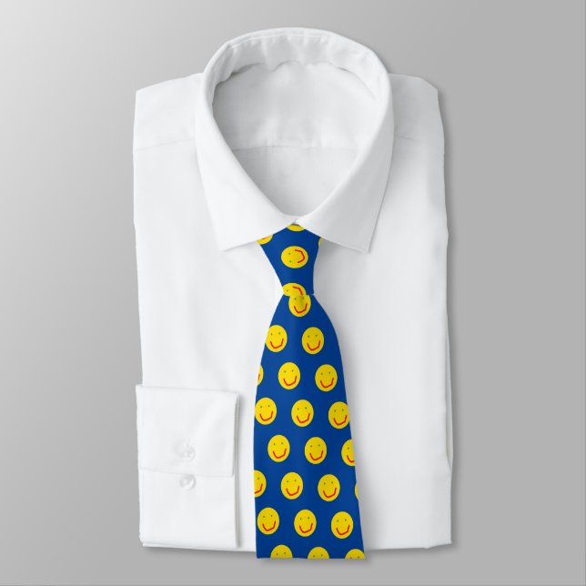 Smiling Sun Happy Face Tie (Tied)
