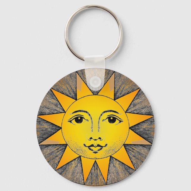Smiling Sun Key Ring (Front)