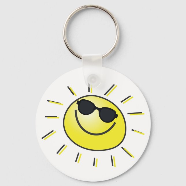 Smiling Sun Keychain (Front)