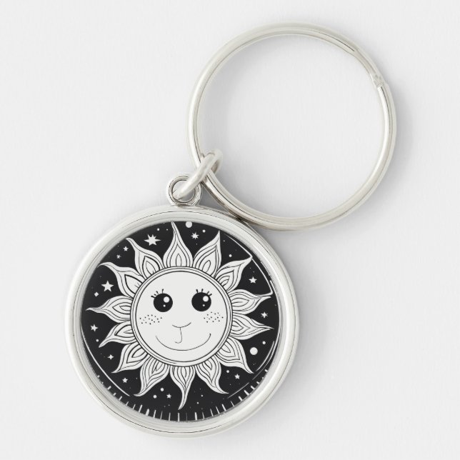 Smiling sun keychain  (Front)