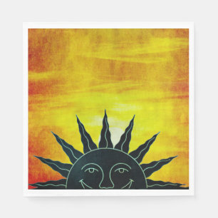 Smiling Sun Paper Napkin