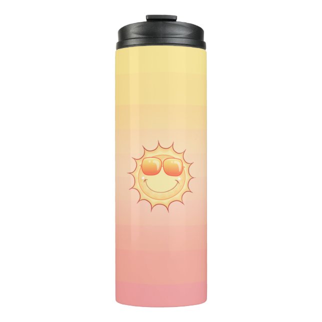 Smiling Sun Thermal Tumbler (Front)