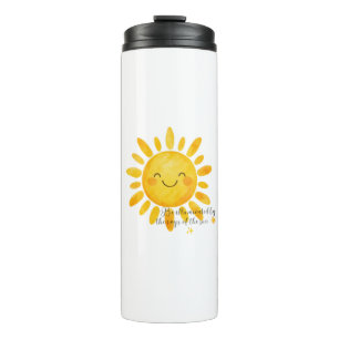 Smiling Sun Tumbler Cute Sunshine Travel Mug