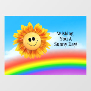 Smiling Sun Window Cling