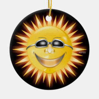 Smiling Sunshine Ceramic Tree Decoration