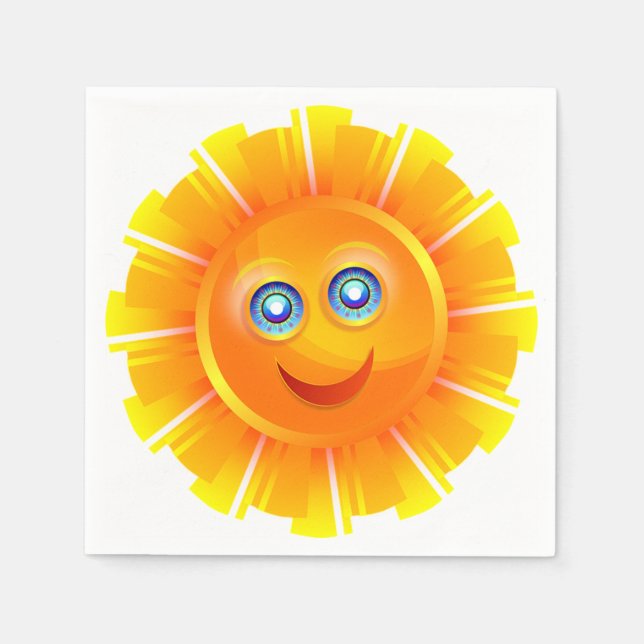 Smiling Sunshine Napkin (Front)