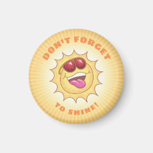 Smiling Sunshine with Affirmation Magnet