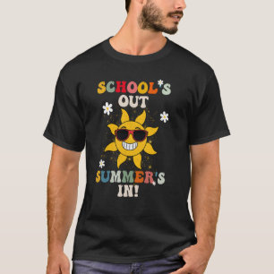 Smiling Sunshine's School Is Out, Summer Is In Las T-Shirt