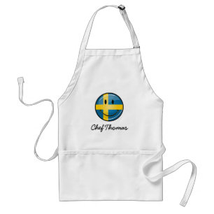 Smiling Swedish Flag Standard Apron
