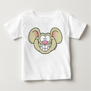 Smiling Tan Mouse Baby T-Shirt