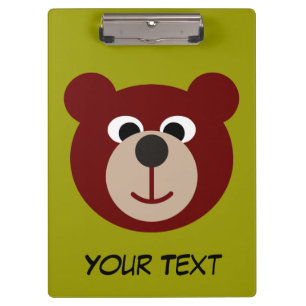 Smiling Teddy Bear + your text Clipboard