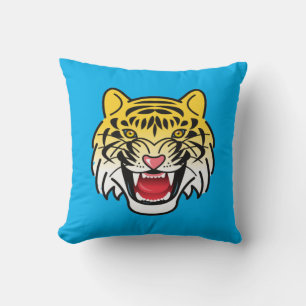 Smiling Tiger Face Artwork-21876 Cushion