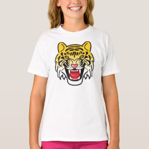 Smiling Tiger Face Artwork-21876 T-Shirt