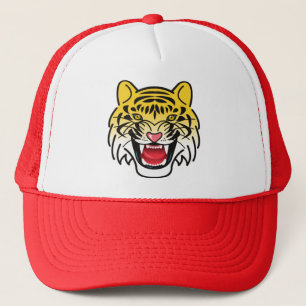Smiling Tiger Face Artwork-21876 Trucker Hat
