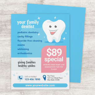 Smiling Tooth Dental Flyer