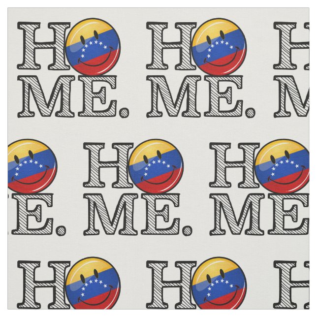 Smiling Venezualan Flag Housewarming Fabric (Swatch)