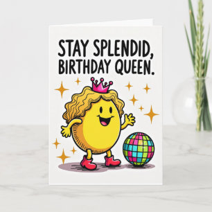 Smiling Waving Birthday Card