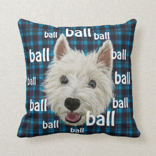 Smiling West Highland Terrier Cushion