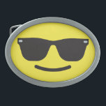Smiling with Sunglasses Emoji Belt Buckle<br><div class="desc">Smiling with Sunglasses Emoji Belt Buckle</div>