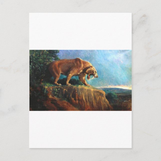 smilodon-1 postcard (Front)