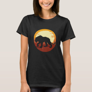 Smilodon Prehistoric Sabre Tooth Tiger Mountain Ca T-Shirt