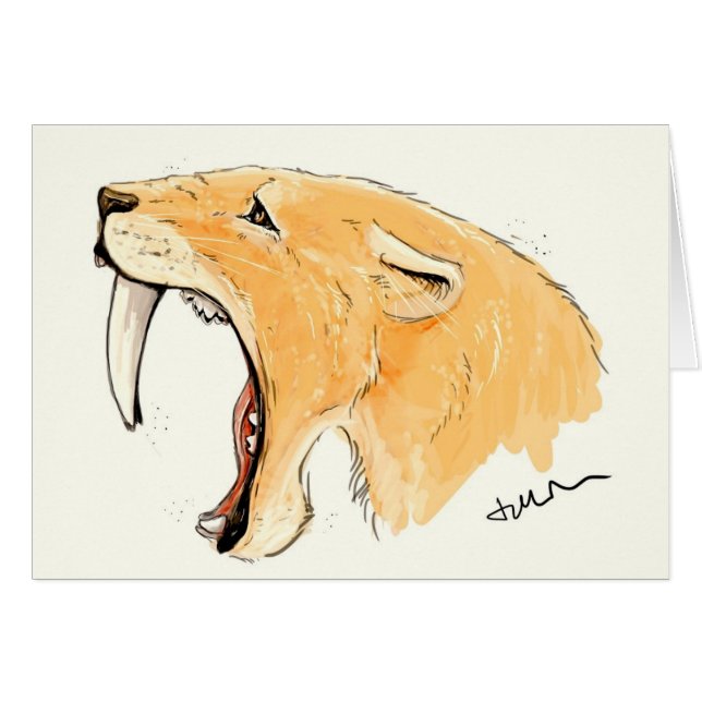 Smilodon Roar (Front Horizontal)