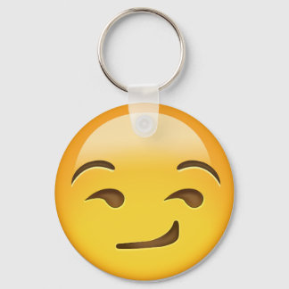 Smirking Face Emoji Key Ring