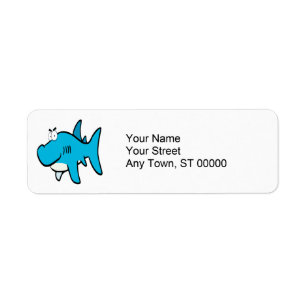 smirking shark cartoon