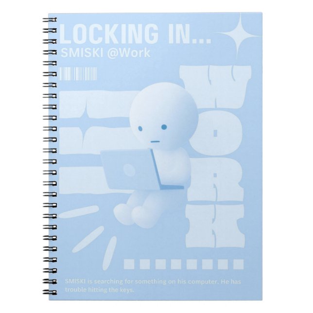 Smiski ‘Locking In’ Notebook (Front)